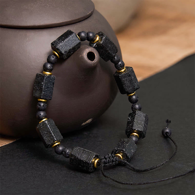 Pulsera de turmalina negra Mythstone Love 