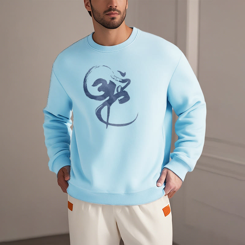 Mythstone Om Design Fleece Lined Polyester Sweatshirt