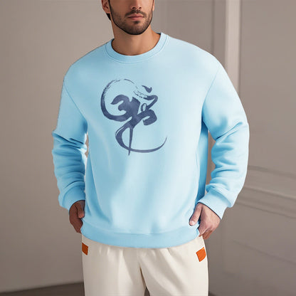 Mythstone Om Design Fleece Lined Polyester Sweatshirt