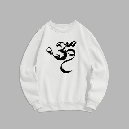 Mythstone Om Figure Design Fleece Lined Polyester Sweatshirt