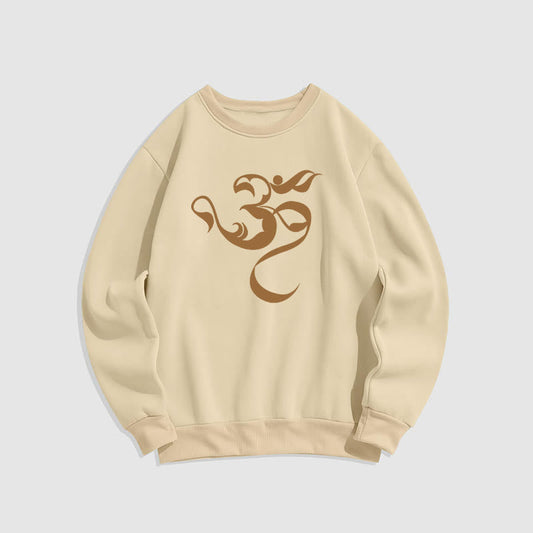 Mythstone Om Figure Design Fleece Lined Polyester Sweatshirt