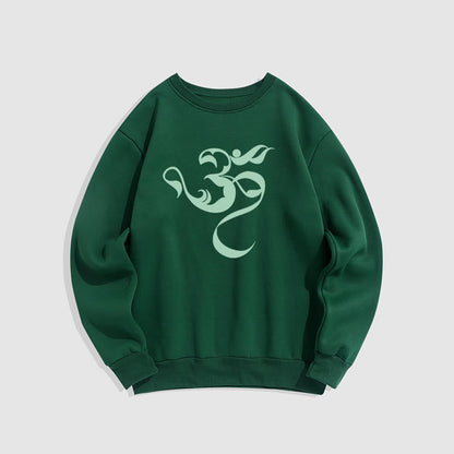 Mythstone Om Figure Design Fleece Lined Polyester Sweatshirt