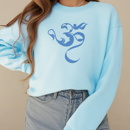 Mythstone Om Figure Design Fleece Lined Polyester Sweatshirt