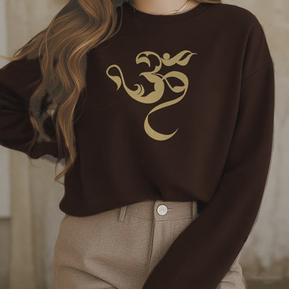 Mythstone Om Figure Design Fleece Lined Polyester Sweatshirt