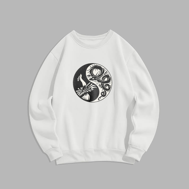 Sudadera de poliéster con forro polar y diseño Yin Yang de Mythstone Phoenix 