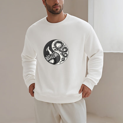 Sudadera de poliéster con forro polar y diseño Yin Yang de Mythstone Phoenix 