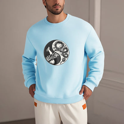 Sudadera de poliéster con forro polar y diseño Yin Yang de Mythstone Phoenix 