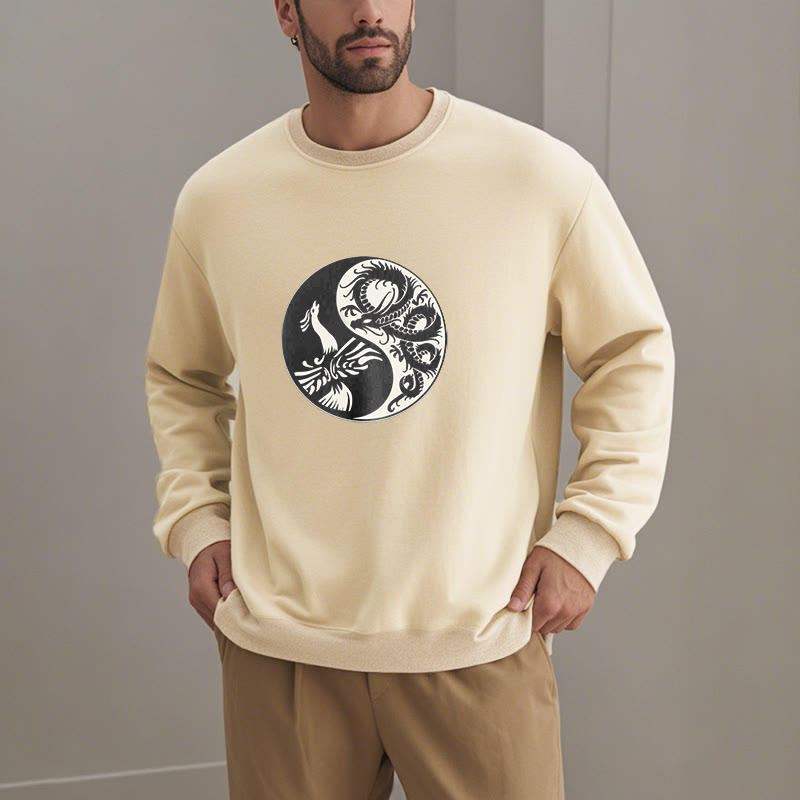 Sudadera de poliéster con forro polar y diseño Yin Yang de Mythstone Phoenix 