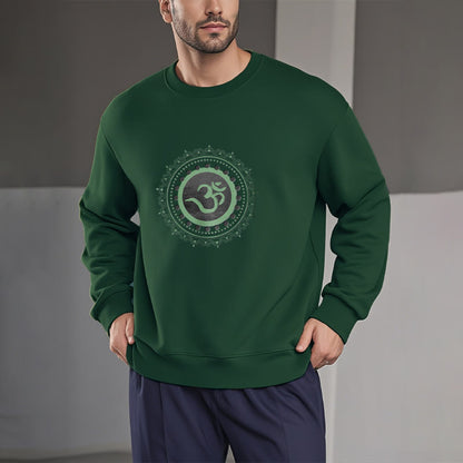 Sudadera de poliéster con forro polar y estampado de mandala Om de Mythstone 