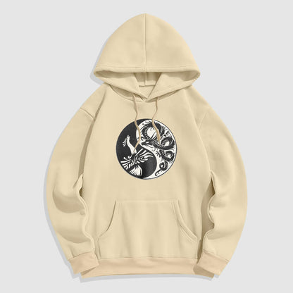 Mythstone Phoenix Yin Yang Fleece Lined Hoodie