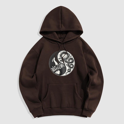 Mythstone Phoenix Yin Yang Fleece Lined Hoodie