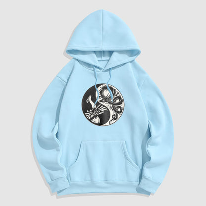 Mythstone Phoenix Yin Yang Fleece Lined Hoodie