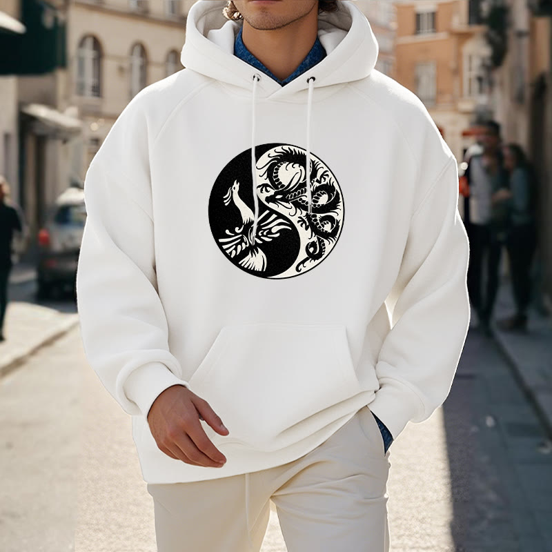 Mythstone Phoenix Yin Yang Fleece Lined Hoodie