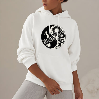 Mythstone Phoenix Yin Yang Fleece Lined Hoodie