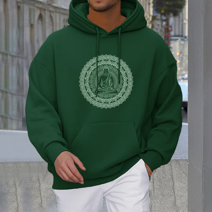 Mythstone Mandala Buddha Fleece Lined Hoodie