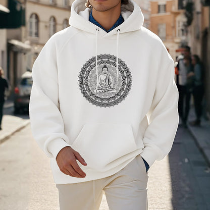 Mythstone Mandala Buddha Fleece Lined Hoodie