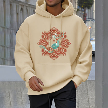 Mythstone Mandala Yin Yang Fleece Lined Hoodie