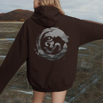 Sudadera con capucha y forro polar Mythstone Om Lotus 