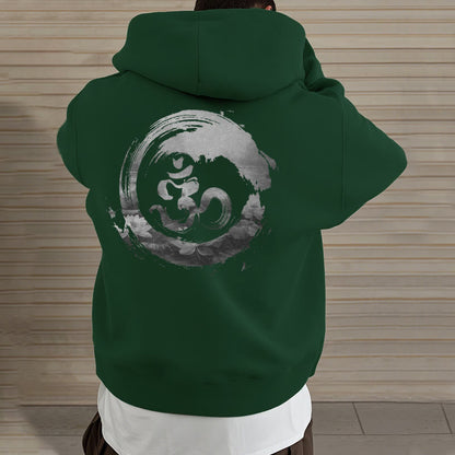 Sudadera con capucha y forro polar Mythstone Om Lotus 