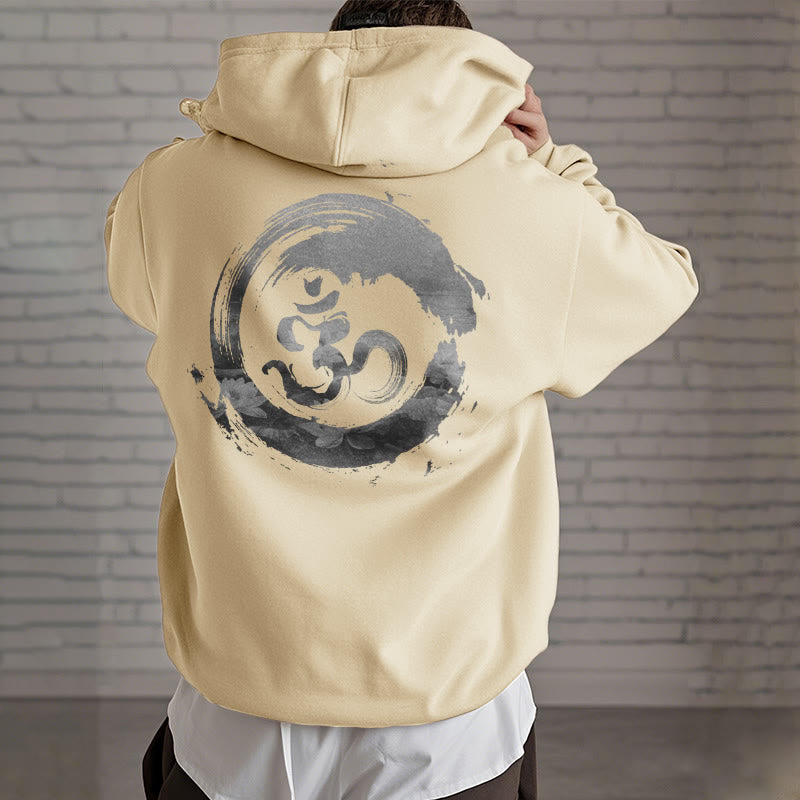 Sudadera con capucha y forro polar Mythstone Om Lotus 