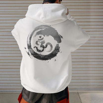 Sudadera con capucha y forro polar Mythstone Om Lotus 