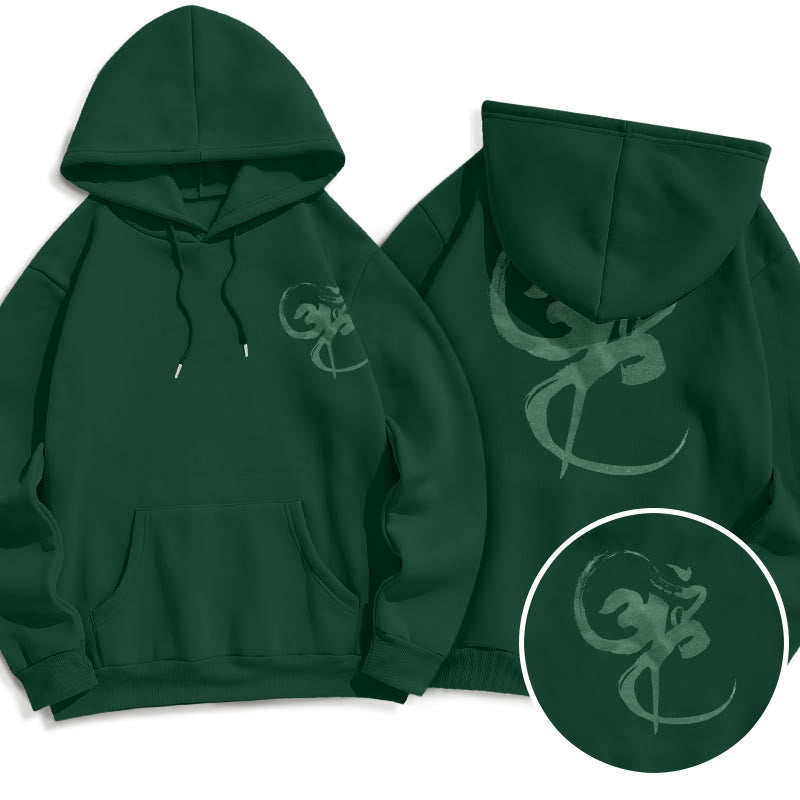 Sudadera con capucha y forro polar con diseño Om de Mythstone 