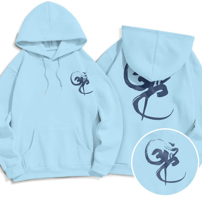 Sudadera con capucha y forro polar con diseño Om de Mythstone 