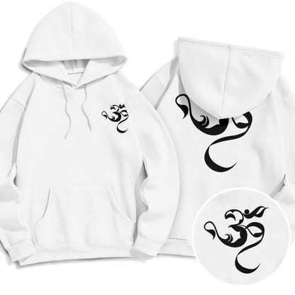 Sudadera con capucha y forro polar con diseño de figura de Mythstone Om 