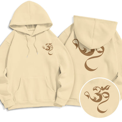 Sudadera con capucha y forro polar con diseño de figura de Mythstone Om 