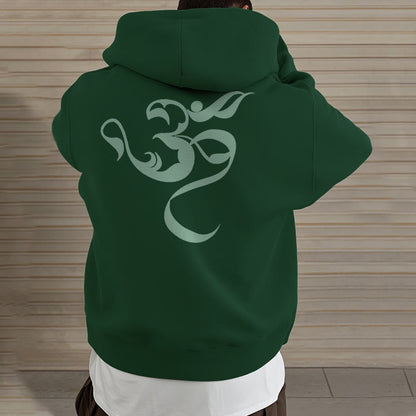 Sudadera con capucha y forro polar con diseño de figura de Mythstone Om 