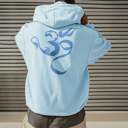 Sudadera con capucha y forro polar con diseño de figura de Mythstone Om 