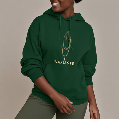 Sudadera con capucha y forro polar de poliéster Mythstone NAMASTE 