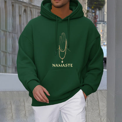 Sudadera con capucha y forro polar de poliéster Mythstone NAMASTE 