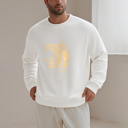 Mythstone Everything Is Created Twice Fleece Lined Polyester Sweatshirt