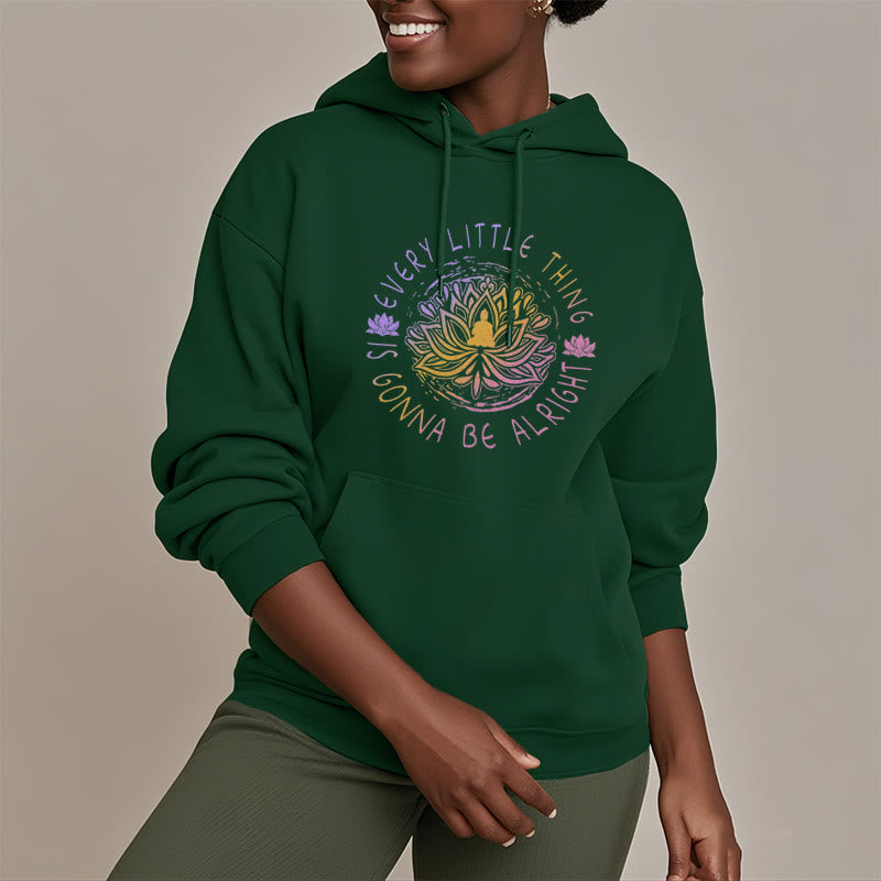 Mythstone Every Little Thing Is Gonna Be Alright Fleece Lined Polyester Hoodie