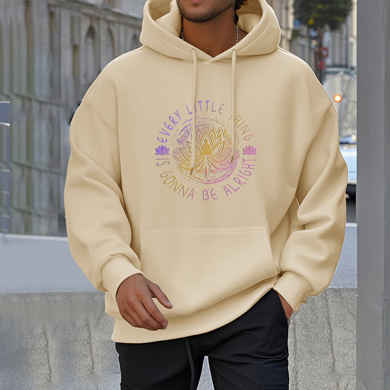 Mythstone Every Little Thing Is Gonna Be Alright Fleece Lined Polyester Hoodie