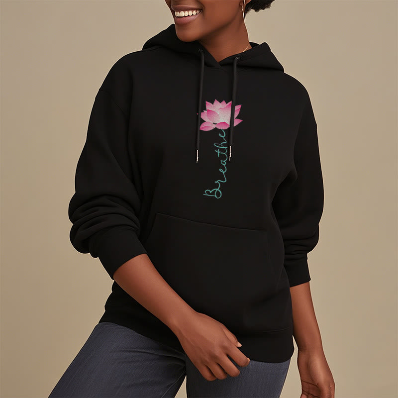 Mythstone BREATHE Lotus Fleece Lined Polyester Hoodie