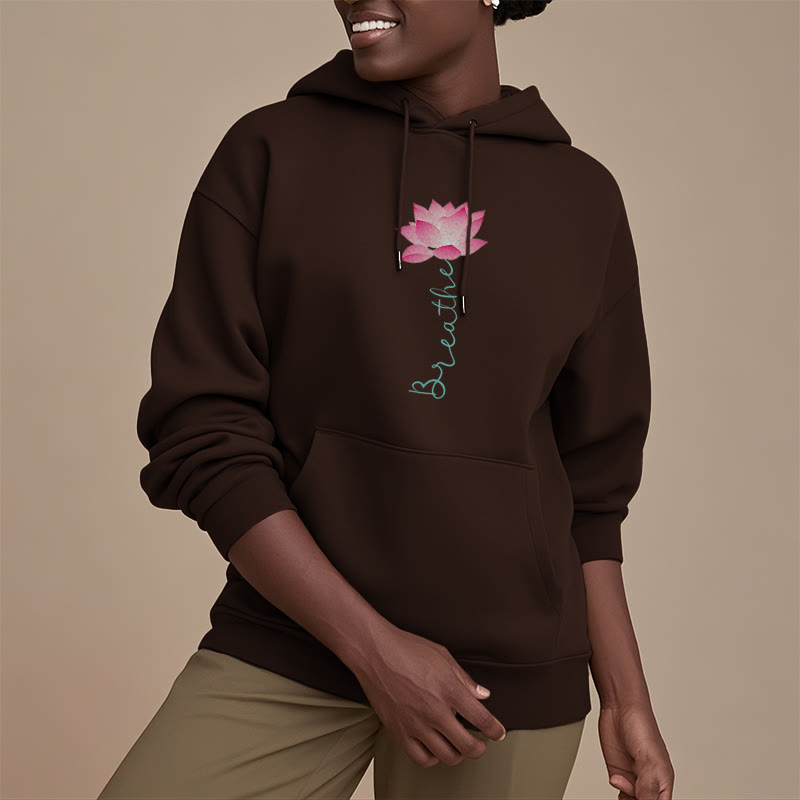 Mythstone BREATHE Lotus Fleece Lined Polyester Hoodie