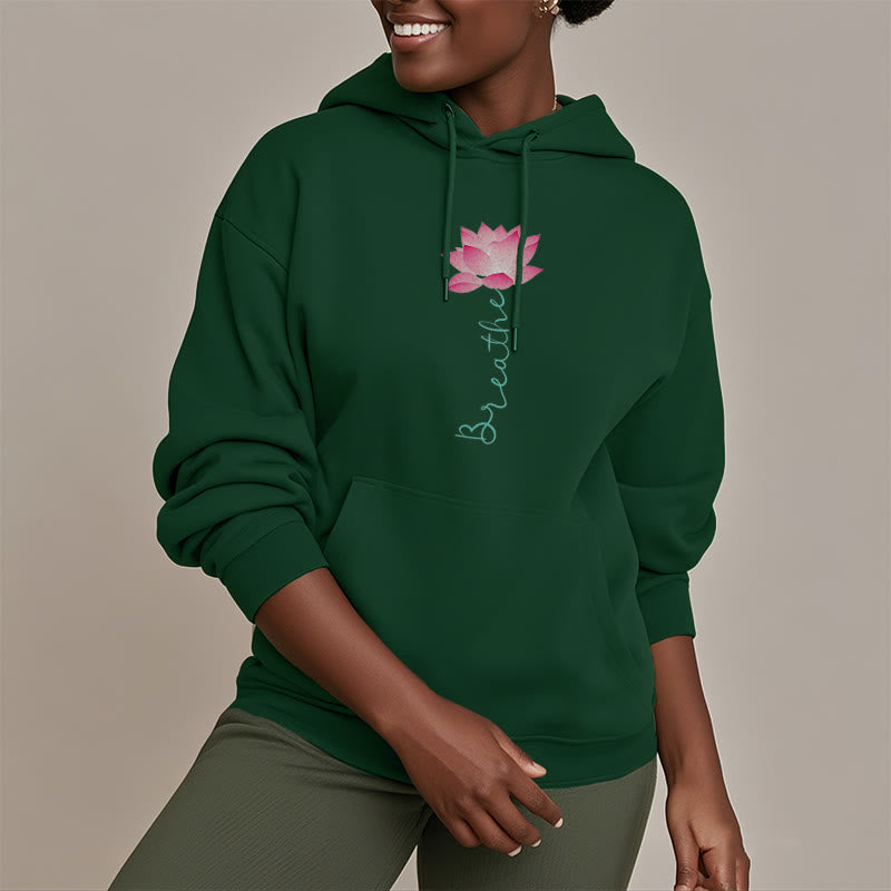 Mythstone BREATHE Lotus Fleece Lined Polyester Hoodie