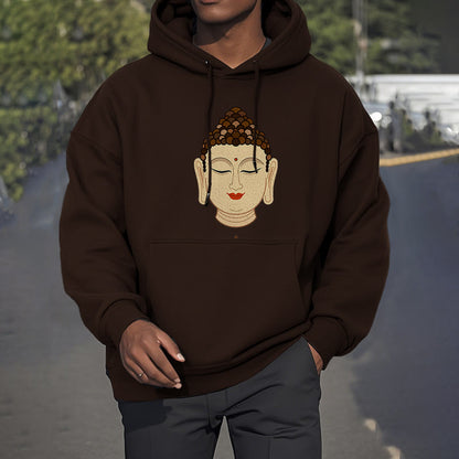 Mythstone Meditation Buddha Fleece Lined Polyester Hoodie