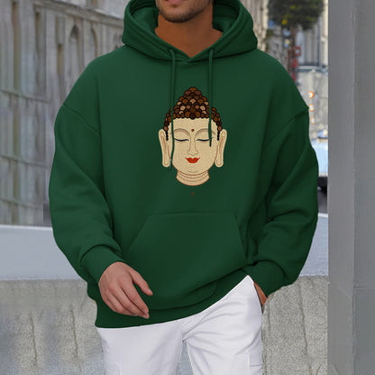 Mythstone Meditation Buddha Fleece Lined Polyester Hoodie