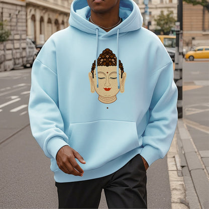 Mythstone Meditation Buddha Fleece Lined Polyester Hoodie