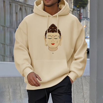 Mythstone Meditation Buddha Fleece Lined Polyester Hoodie