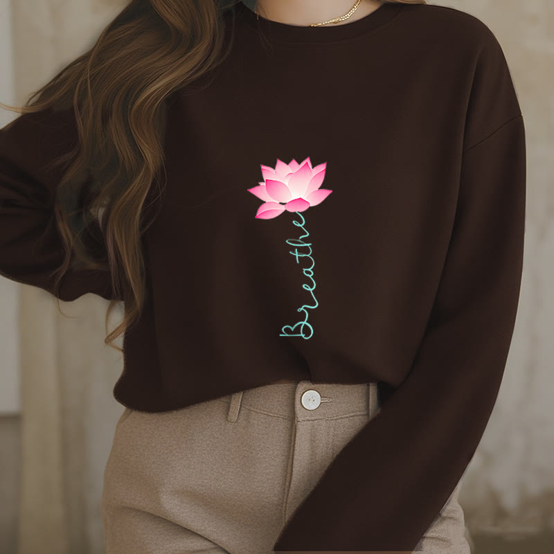 Mythstone Lotus BREATHE Fleece Lined Sweatshirt