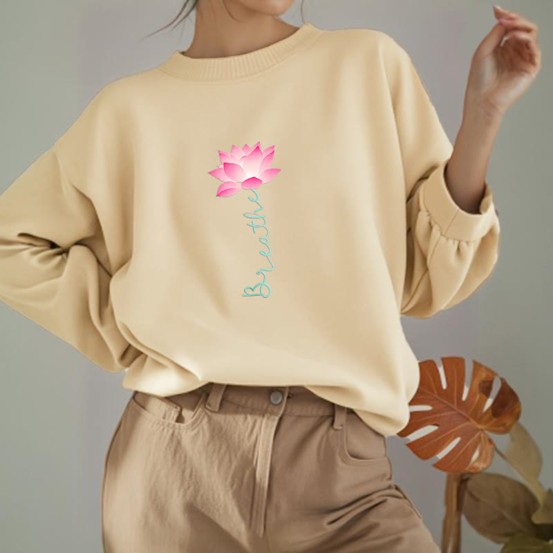 Mythstone Lotus BREATHE Fleece Lined Sweatshirt