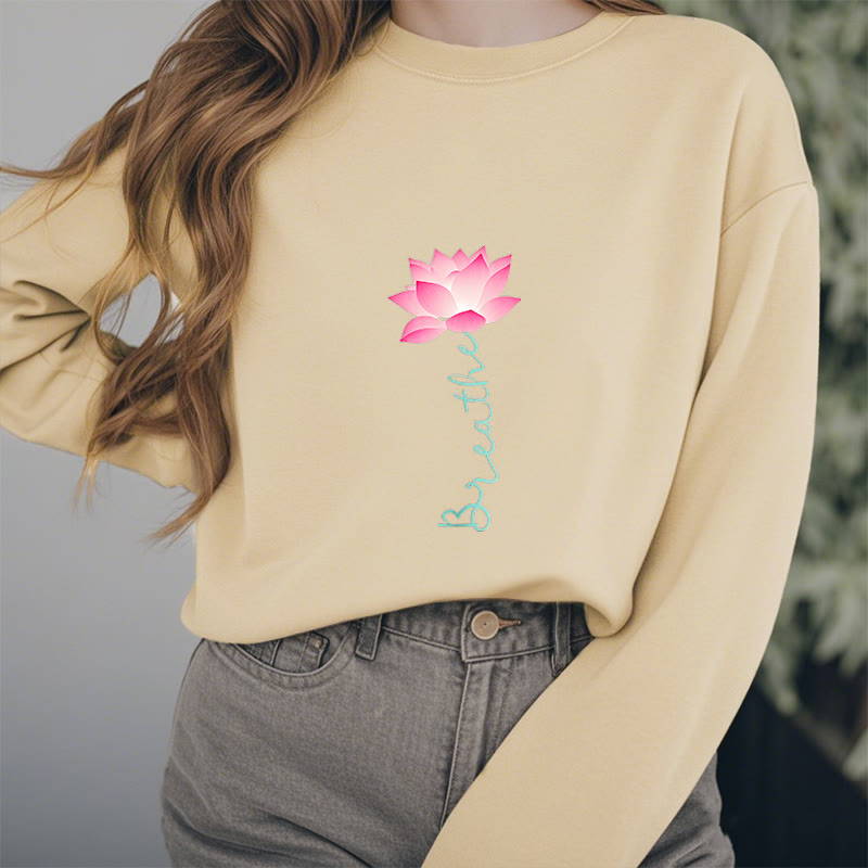 Mythstone Lotus BREATHE Fleece Lined Sweatshirt