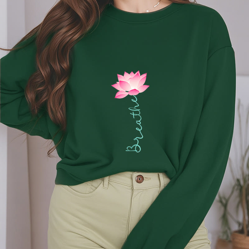 Mythstone Lotus BREATHE Fleece Lined Sweatshirt