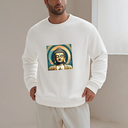 Mythstone Golden Buddha Fleece Lined Sweatshirt