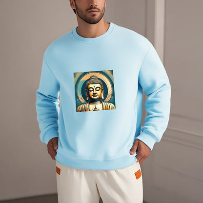 Mythstone Golden Buddha Fleece Lined Sweatshirt