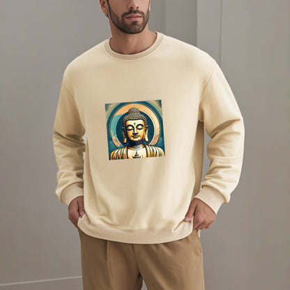 Mythstone Golden Buddha Fleece Lined Sweatshirt